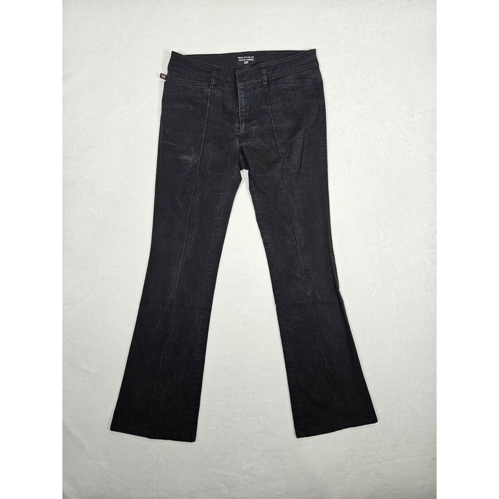 Polo Ralph Lauren Jean Co Pants Womens Size 6‎ Black Pocket Cotton Corduroy